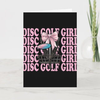 Disc Golf Mädchen Disc Golf Mutter Muttertag Discg Karte