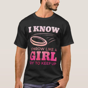 Disc Golf Mädchen Lustiges Disc Golfing Liebhaber  T-Shirt