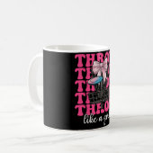 Disc Golf Mädchen Mutter Muttertag Discgolf Werfen Kaffeetasse (Vorderseite Links)