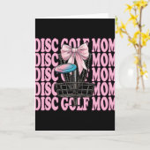 Disc Golf Mama Mutter Muttertag Discgolf Coquette  Karte (Gelbe Blume)