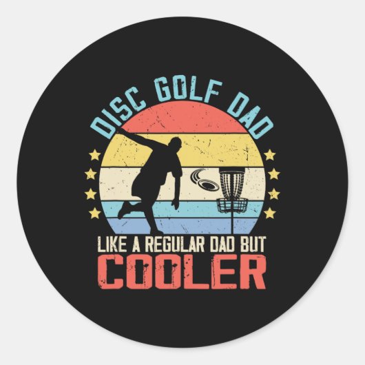 Disc Golf Men Dad Grandpa Joke For Disc Golf Playe Runder Aufkleber (Vorderseite)