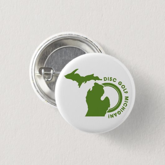 Disc-Golf-MichiganminiButtone Button (Vorne & Hinten)