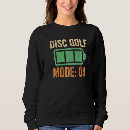 Disc-Golf-Modus auf Batterie Sweatshirt (Vorderseite)