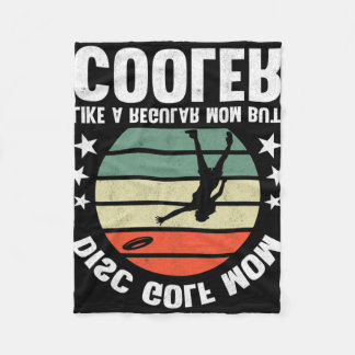 Disc Golf Mom Disc Golfing Mother Frisbee Golfer W Fleecedecke
