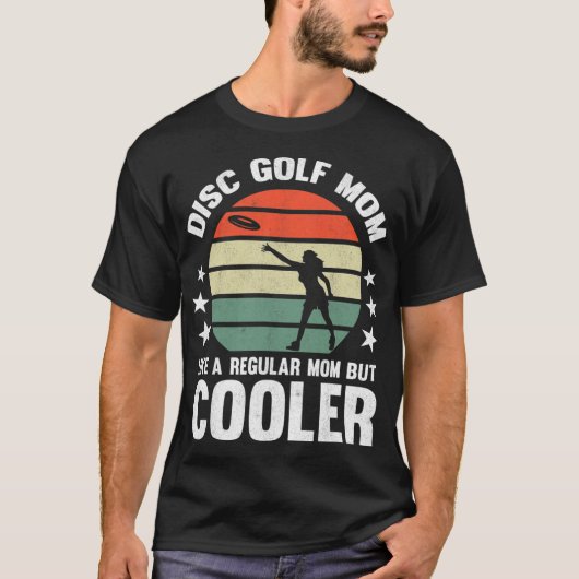 Disc Golf Mutter Disc Golf spielende Mutter Frisbe T-Shirt (Vorderseite)