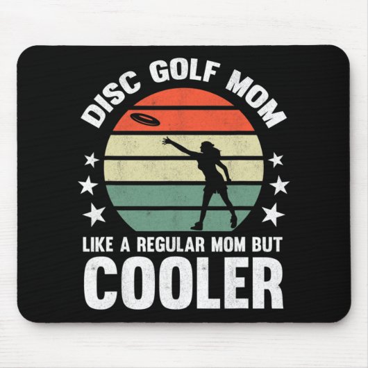 Disc Golf Mutter Disc Golfende Mutter Frisbee Golf Mousepad (Vorne)