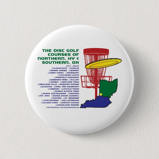 Disc-Golf Ohios Kentucky Button (Vorderseite)