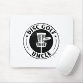 Disc Golf Onkel - Disc Golf spielender Onkel Disc Mousepad (Mit Mouse)