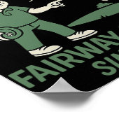 Disc Golf Opa Fairway Legende seit 1985 Poster (Ecke)