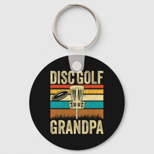 Disc Golf Opa - Retro Stil Vintage Disc Golf Schlüsselanhänger