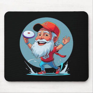 Disc Golf Opa – Rotkappen-Seitarm-Cartoon-Illustra Mousepad