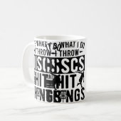 Disc-Golf-Outfit für Disc-Golf-Spieler Kaffeetasse (Vorderseite Links)