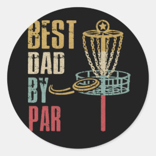 Disc Golf Papa Bester Papa By Par Runder Aufkleber