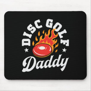 Disc Golf Papa Vatertag Disc Golf spielender Vater Mousepad