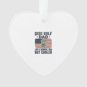 Disc Golf Papa Vintage-Flag Lustiges Shirt-Design_ Ornament