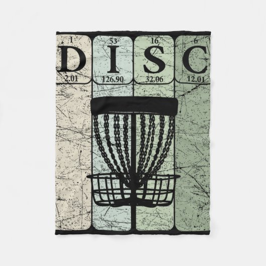 Disc Golf Periodensystem Elemente Frolf Spieler Vi Fleecedecke (Vorderseite)