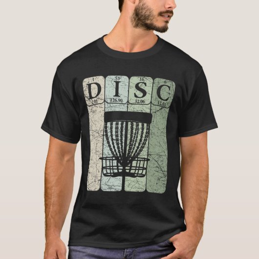 Disc Golf Periodensystem Elemente Frolf Spieler Vi T-Shirt (Vorderseite)