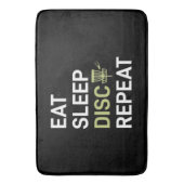 Disc Golf Player | Eat Sleep Disc Golf Repeat Badematte (Vorderseite Vertikal)