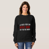 Disc Golf Player falsch Golfer Funny Golfspiel Sweatshirt (Vorne ganz)