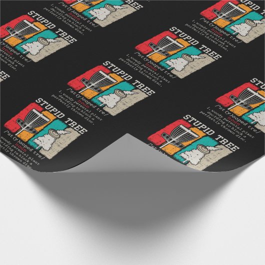 Disc Golf Player Frisbee Disk Golfing Definition Geschenkpapier (Ecke)