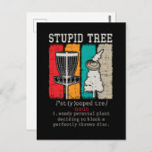 Disc Golf Player Frisbee Disk Golfing Definition Postkarte (Vorne/Hinten)