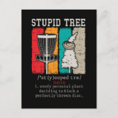 Disc Golf Player Frisbee Disk Golfing Definition Postkarte (Vorderseite)