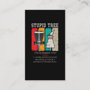 Disc Golf Player Frisbee Disk Golfing Definition Visitenkarte