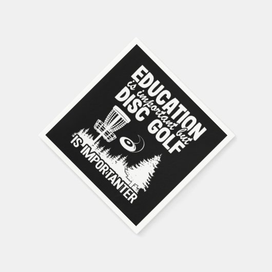 Disc Golf Player Quotes Funny Disc Golfer Gift Serviette (Ecke)