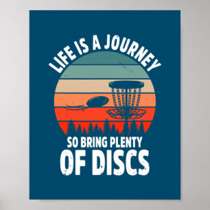 Disc Golf Putt Par Frisbee Golf Disc Golf Spieler Poster