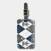 Disc-Golf-Rauten-Entwurf Gepäckanhänger (Vorderseite vertikal)