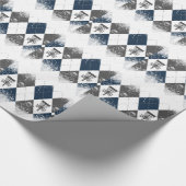 Disc-Golf-Rauten-Entwurf Geschenkpapier (Ecke)