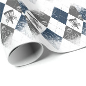 Disc-Golf-Rauten-Entwurf Geschenkpapier (Rolleneckpunkt)