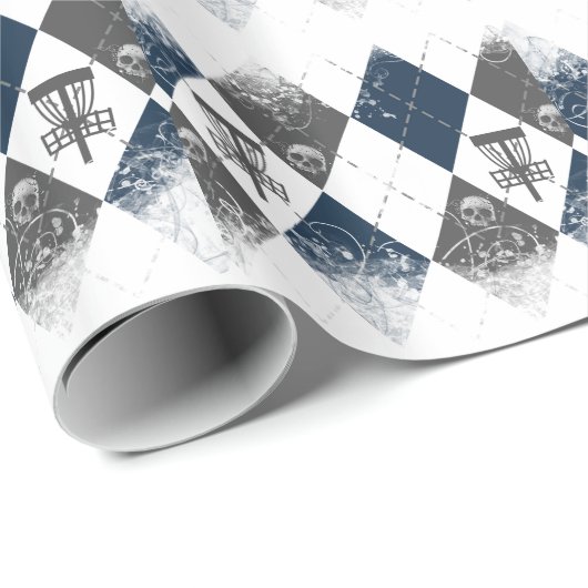 Disc-Golf-Rauten-Entwurf Geschenkpapier (Rolleneckpunkt)