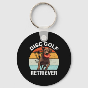 Disc Golf Retriever Lustiger Labrador Retriever Hu Schlüsselanhänger