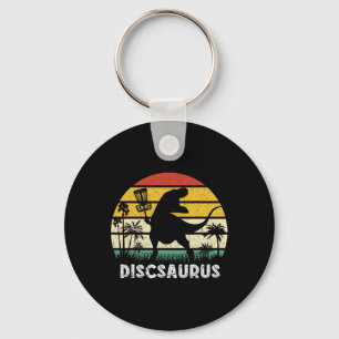 Disc Golf Retro Dinosaur Disc Golf Spieler Frolf F Schlüsselanhänger