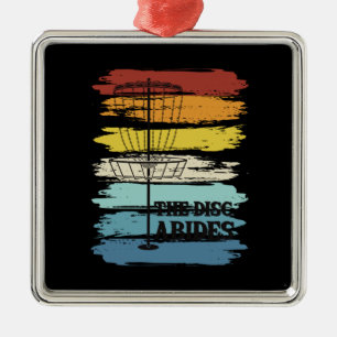 Disc Golf Retro Ornament Aus Metall