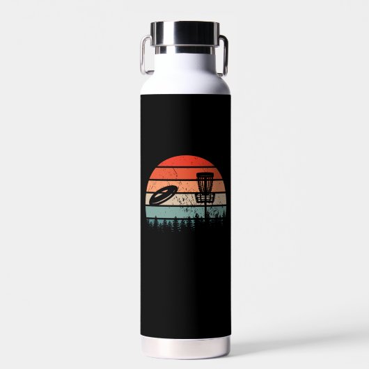 Disc Golf Retro Trinkflasche (Vorne)