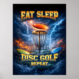 Disc Golf Retro Vintage Bootleg Poster