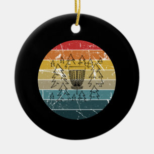Disc Golf Retro Vintage Keramik Ornament