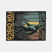 Disc Golf Sasquatch Bigfoot Disc Golfer Lustiger D Fleecedecke (Vorderseite (Horizontal))