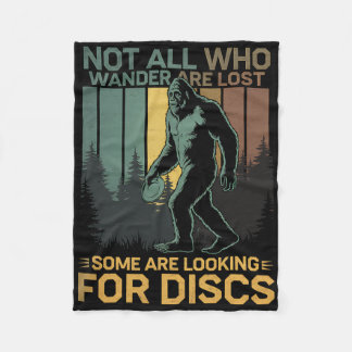 Disc Golf Sasquatch Bigfoot Disc Golfer Lustiger D Fleecedecke