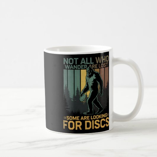 Disc Golf Sasquatch Bigfoot Disc Golfer Lustiger D Kaffeetasse (Rechts)