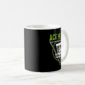 Disc Golf Shirt Lustig Ace Hunter Disc Golf Kaffeetasse (VorderseiteRechts)