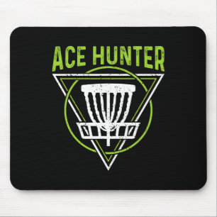 Disc Golf Shirt Lustig Ace Hunter Disc Golf  Mousepad