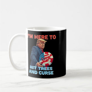 Disc Golf Shirt Lustig trifft Bäume und fluche Ret Kaffeetasse