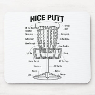Disc Golf Sket Schöner Putt Lustiger Putting Jargo Mousepad