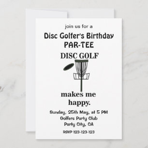 Disc Golf Spieler Golfer Geburtstag Disc Golf Einladung