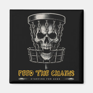 Disc Golf Spieler - Lustige Feed The Chains  Magnet