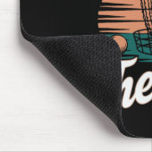 Disc-Golf-Spieler Lustiges Frisbee-Spiel  Mousepad (Ecke)