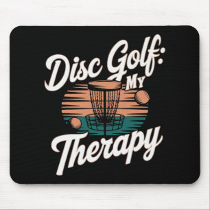 Disc-Golf-Spieler Lustiges Frisbee-Spiel  Mousepad